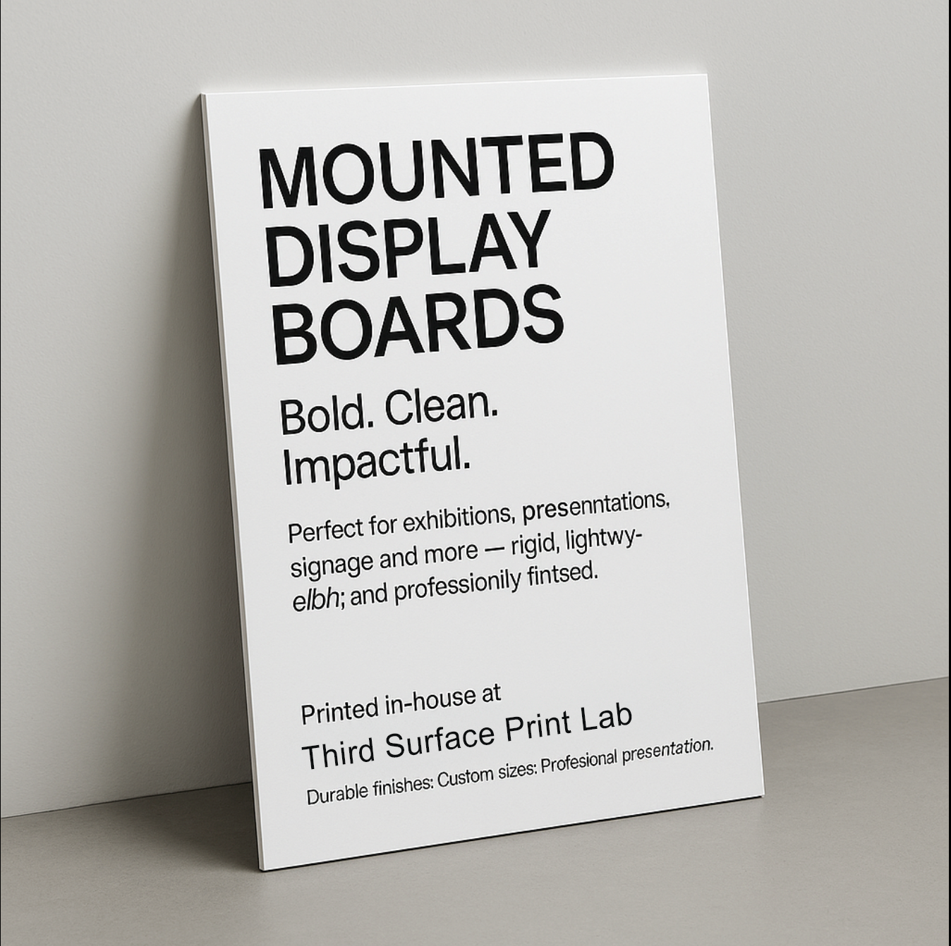 Foam board Display Boards