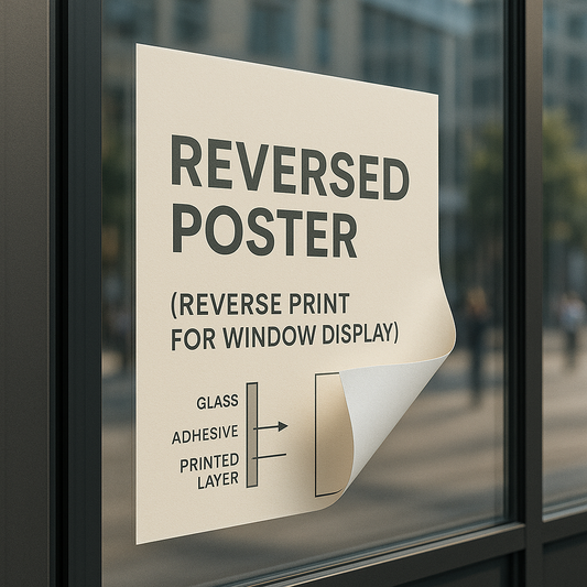 Reversed Poster (Reverse Print for Window Display)